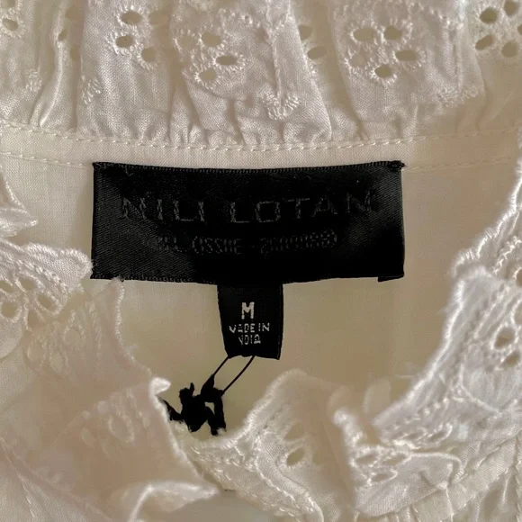 Nili Lotan Sarah Shirt - NWOT - Size M - Picture 6 of 9